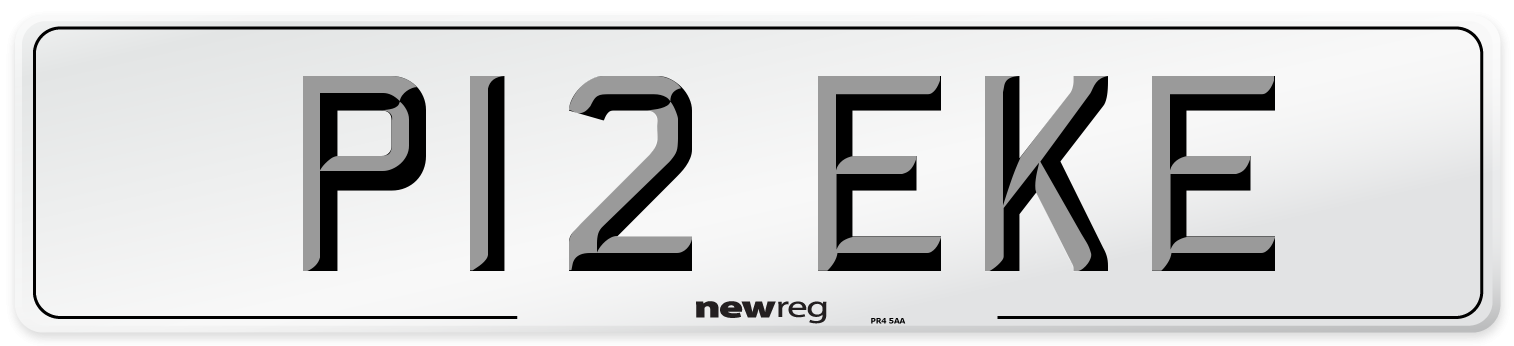 P12 EKE Number Plate from New Reg